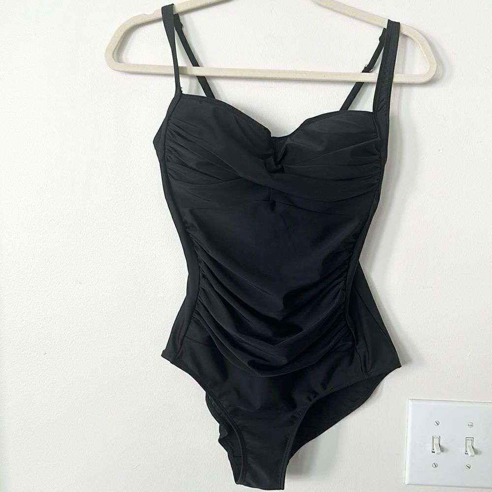 Saltwater Black One Piece Swimsuit 8